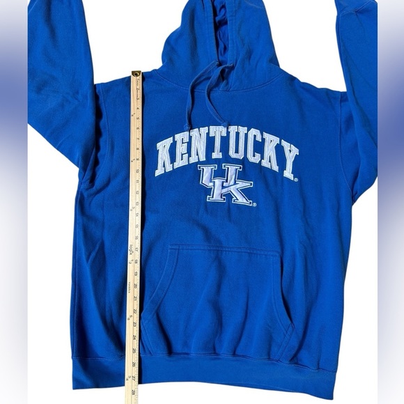 Unisex UK Kentucky Embroidered Blue College Hoodie, Size XL - Picture 5 of 6